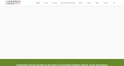 Desktop Screenshot of courtfieldgardens.net